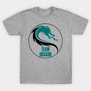 Team Dragon t-shirt - green and black large logo T-Shirt